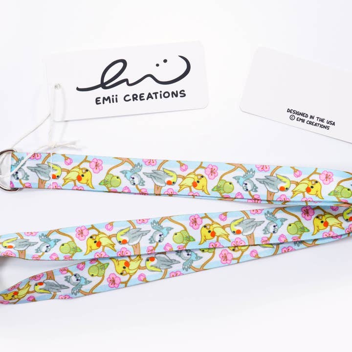 Emii Creations - Wholesale Lanyard - Unisex - Parrot Pattern Lanyard Key & ID Holder