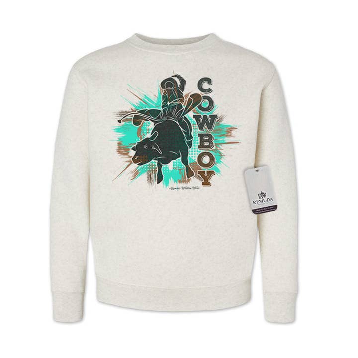 Cowboy Rodeo Bull Rider - Western Youth Sweatshirt for wholesale by Remuda Western Wear