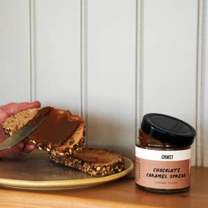 Crwst – wholesale Hot fudge/chocolate spread – Chocolate Caramel Spread (210g)1