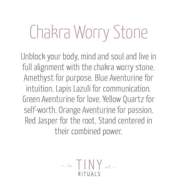 Tiny Rituals - Wholesale Spiritual Stone/Crystal - Chakra Worry Stone3