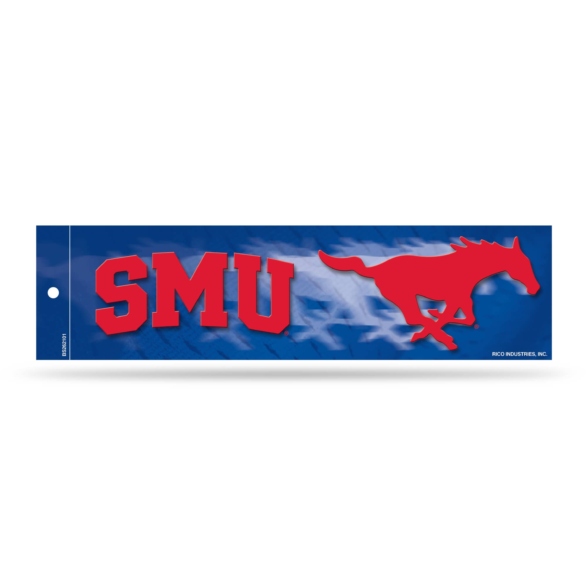 Rico Industries - Wholesale Sticker - NCAA  Southern Methodist Mustangs  3" x 12" Bumper Sticker0