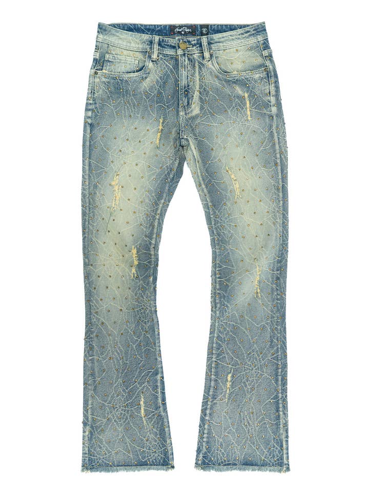 F1746 Amoto Stablede Jeans - Dirt for engroshandel hos Makobi