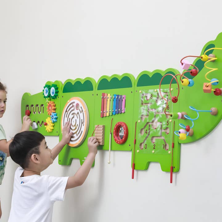 Trade Toys Limited - Wholesale Houten speelgoed - Kinderen - Wandspeelgoed Viga Crocodile3