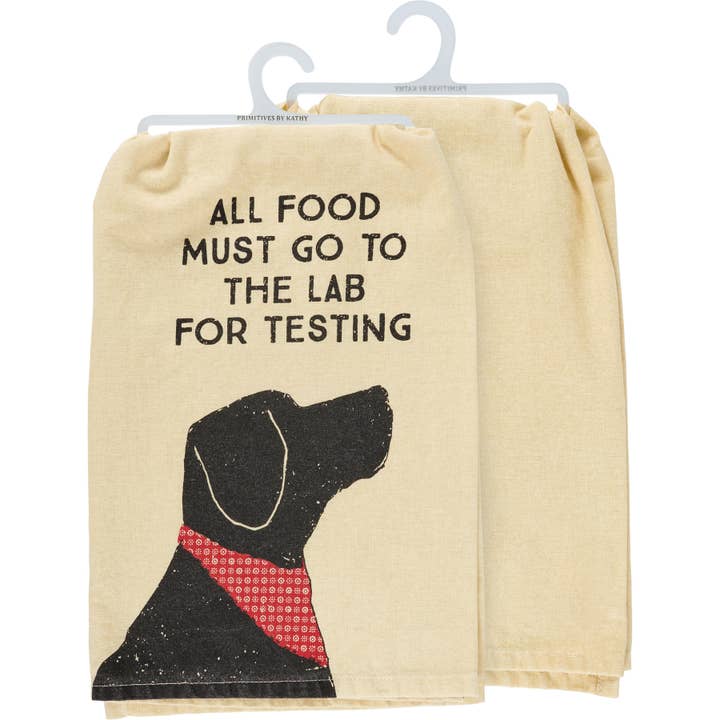 Primitives by Kathy - Wholesale Tea Towel - All Food To The Lab Kitchen Towel