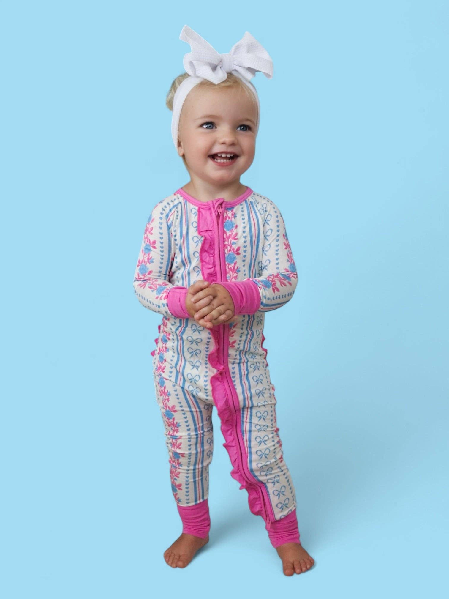 Dream Big Little Co. - Wholesale Jumpsuit - Baby - PETITE POSIE DREAM RUFFLE ROMPER10