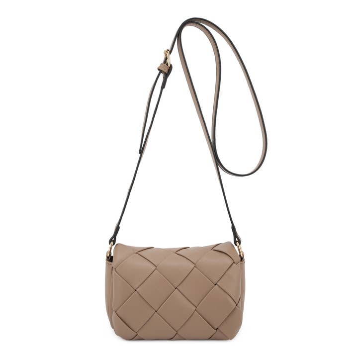 KAYLA+AVA - Wholesale Crossbody Bag - Women's - Emily Mini Woven Flap Crossbody Bag10
