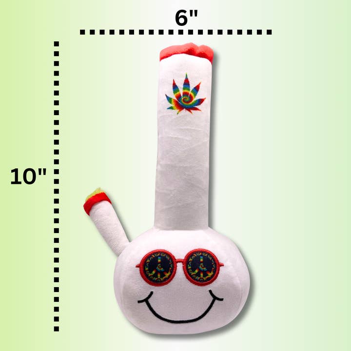 PAW:20 - Wholesale Pet Plush Toy - Dog - My Name is Billie Bong, Cute Stuffed Parody Bong Dog Toy