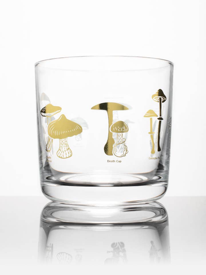 Verres à whisky Champignons vénéneux (lot de 4) pour la vente par Cognitive Surplus