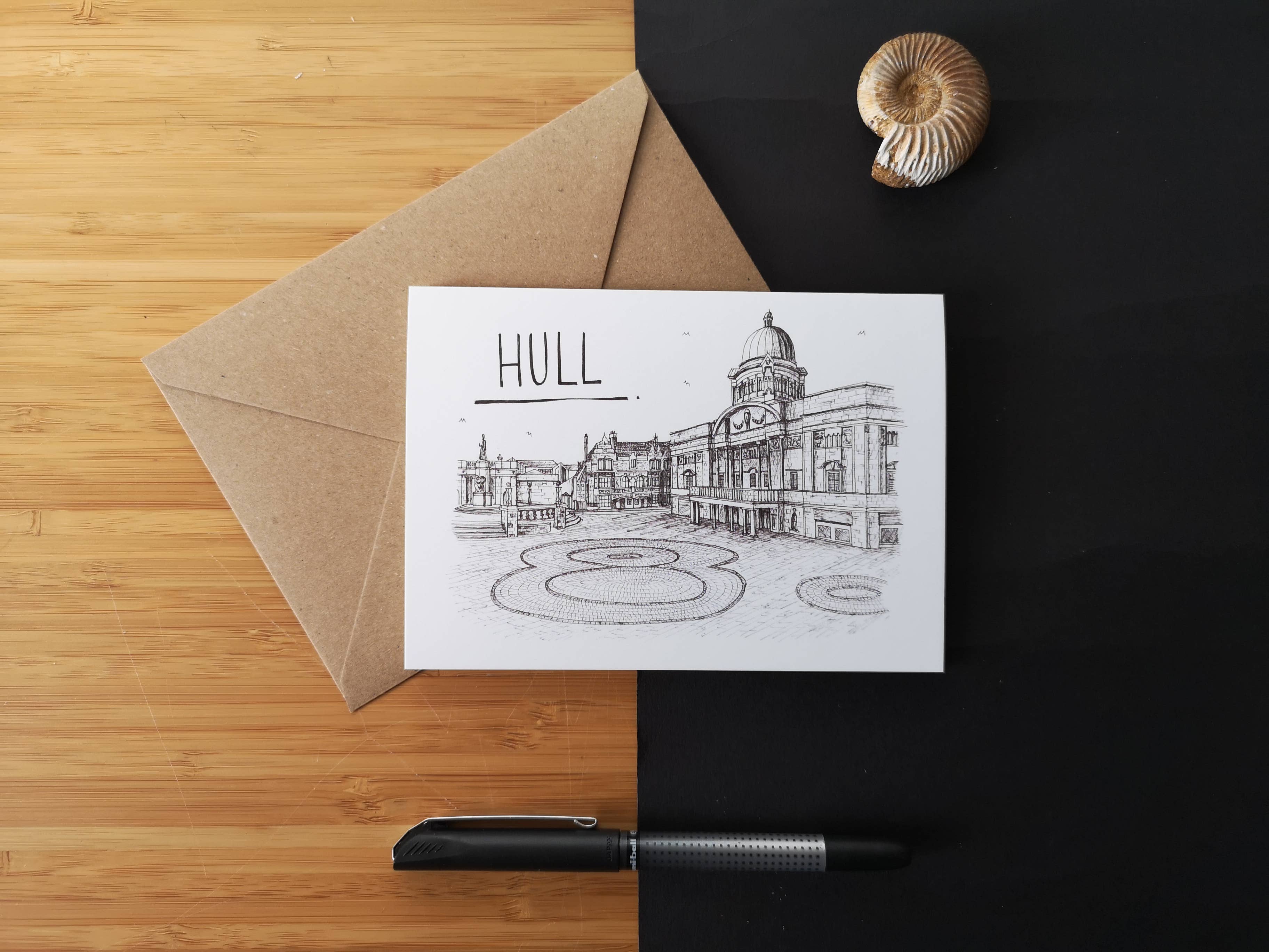 Christopher Walster – wholesale Everyday greeting card – Hull Skyline Greetings Card0