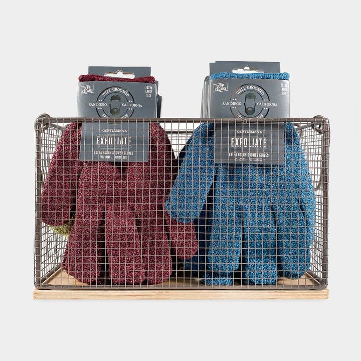 Bath Accessories Company - Wholesale Exfoliating gloves/mitts - Well Groomed Exfoliating Gloves Display 14 ct.0