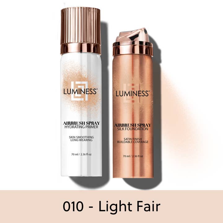 LUMINESS - Wholesale Face Makeup Primer - Airbrush Spray Silk Foundation & Hydrating Primer Kit