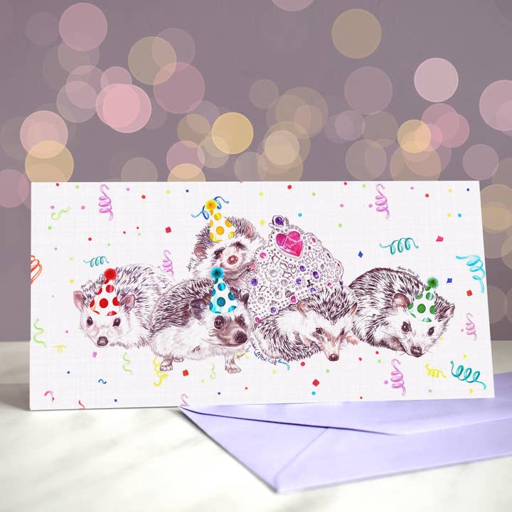 Nur eine Lil Pygmy Up Grußkarte - Afrikanische Igel für den Großhandel von Amber Marie Studio