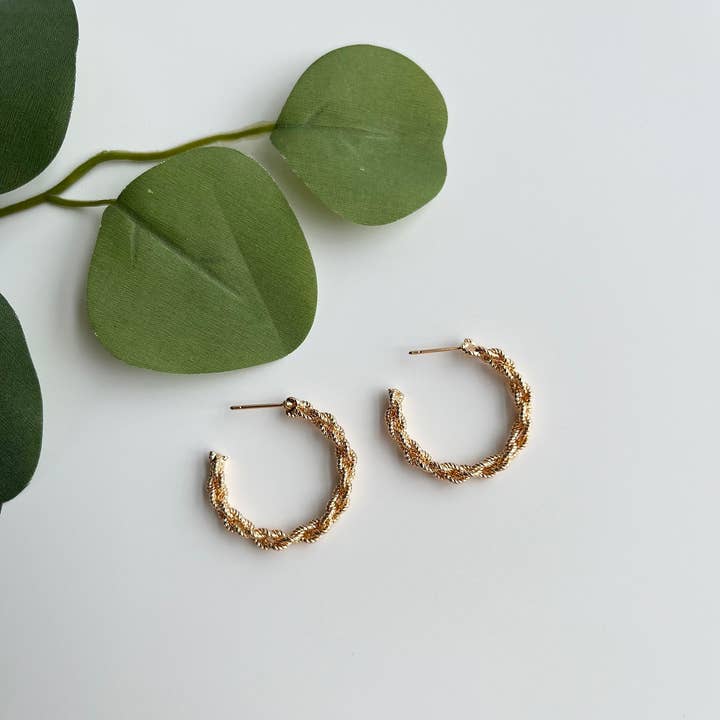 Mountain Marigold Jewelry – wholesale Hoop earrings – Chunky Gold Hoops, Large Gold Hoop Earrings, Hoop Earrings1