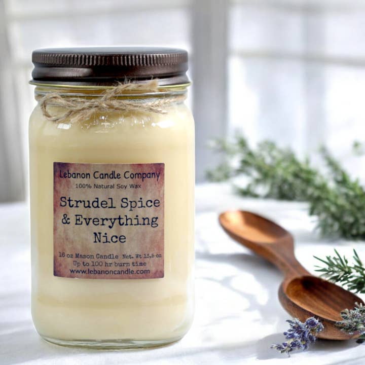 Lebanon Candle Company - Wholesale Jar/Filled Candle - Strudel Spice & Everything Nice Candle1