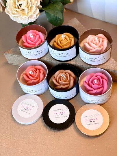 Crazy About Candles – wholesale Jar/filled candle – Flower in a Jar Candle – Handcrafted Soy Wax Scented Candle Gift7