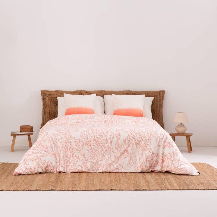 Funda Nórdica popelín 300 Hilos Begur Coral para venta al por mayor de SG HOGAR