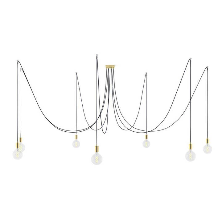 Spider - Multi-pendel lampe med 7 nedhæng Made in Italy for engroshandel hos LIGHTINUP S.R.L.