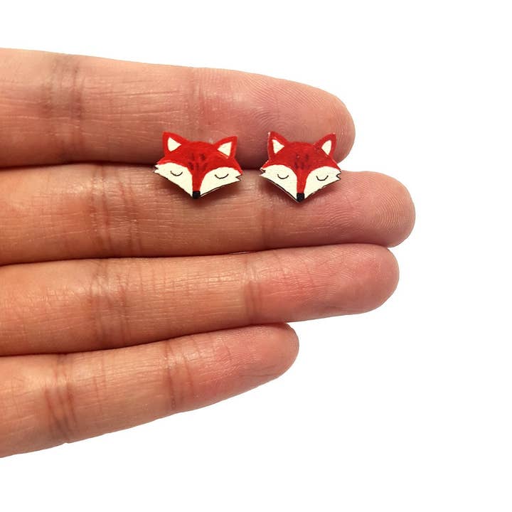 Fox handgjorda örhängen för wholesale av Fawa Shah