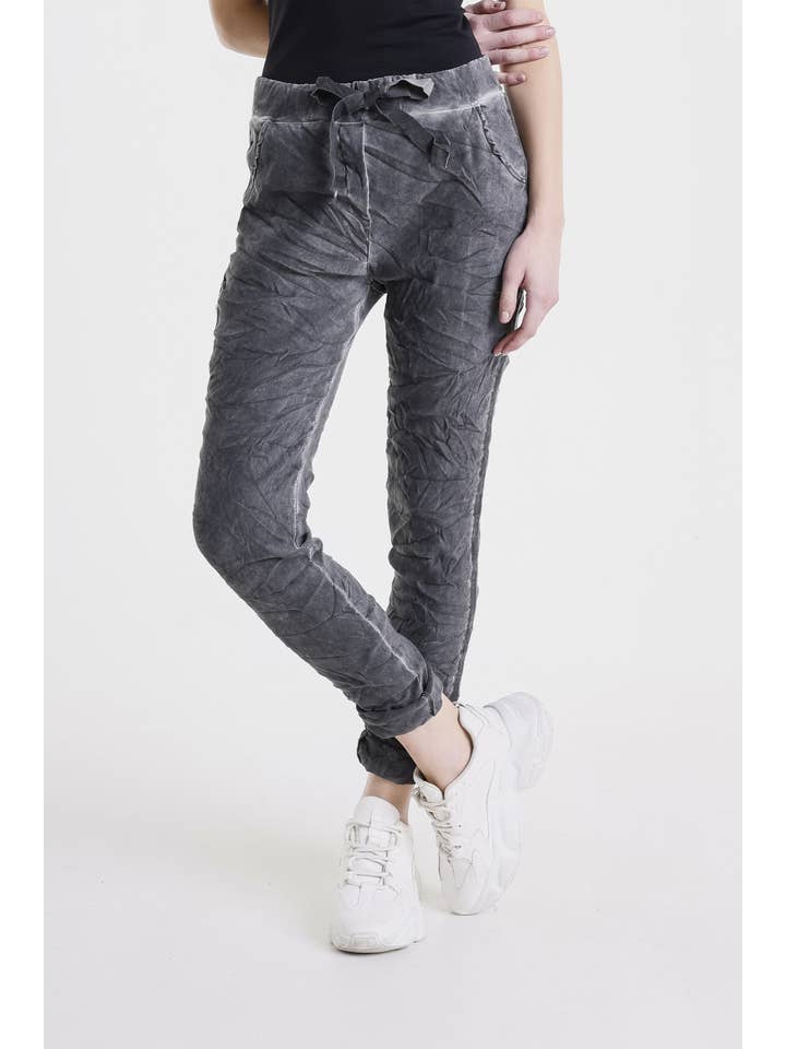 TINA Stephens Italy/Tees By Tina - Wholesale Pants - Women's - Kendyl Sueded Tuxedo Stripe Pant (PL136U)