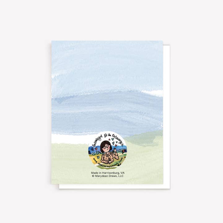 Marydean Draws - Wholesale Everyday Greeting Card - "Strength of Soul" Watercolor Bible Verse Greeting Card1