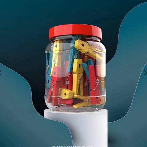 Trendy Tripper - Wholesale Wasknijpers - Wasknijpers pot van 50 stuks | Eco-gerecycled materiaal gemaakt in Portugal4