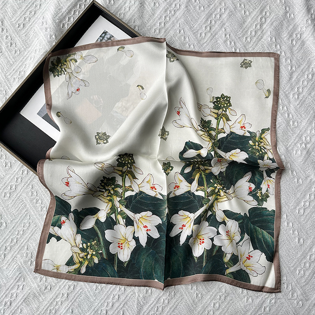 Pretty Persuasions – wholesale Scarf – Women's – S25062 100% Silk Square Scarf (21"x21")20