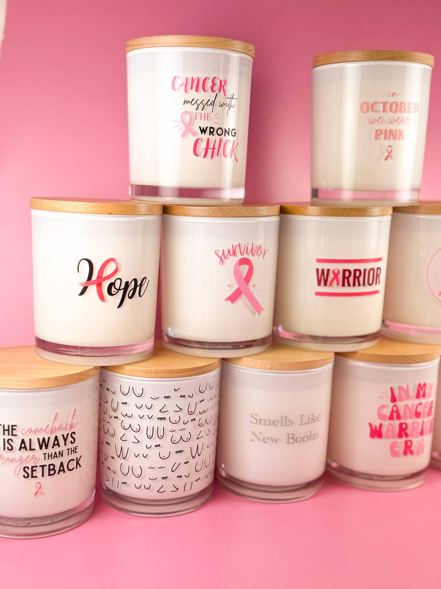 Unplug Soy Candles – wholesale Burkljus – Boobies- Sojaljus för bröstcancer5