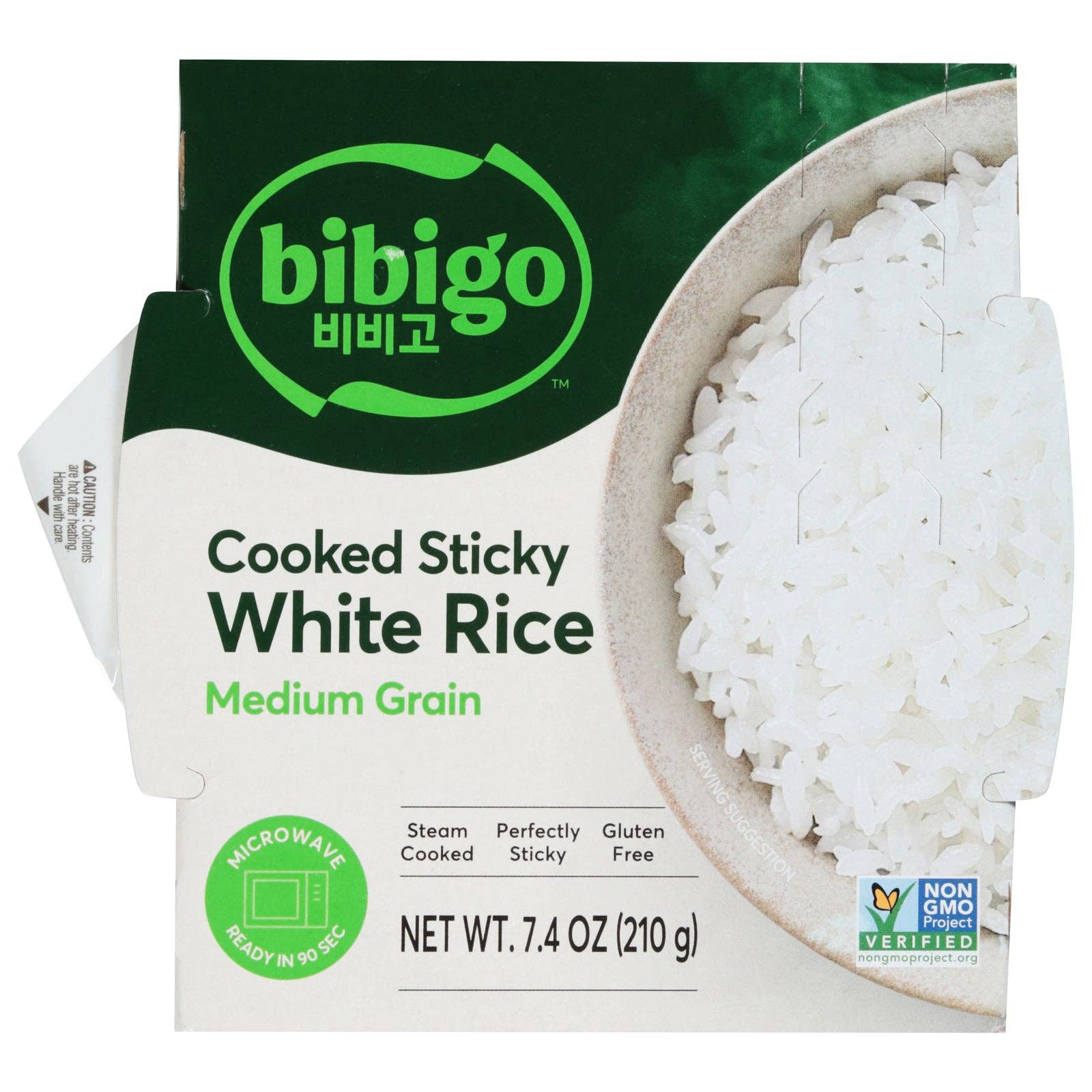 Everyday Supply Co - Wholesale Rice - Bibigo - Rice White Sticky Cooked - CS of 6-7.4 OZ0