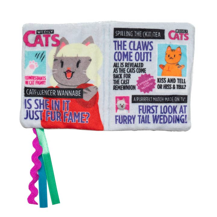 Tabby Tabloid Crunchy Cat Toy for wholesale by meowbox