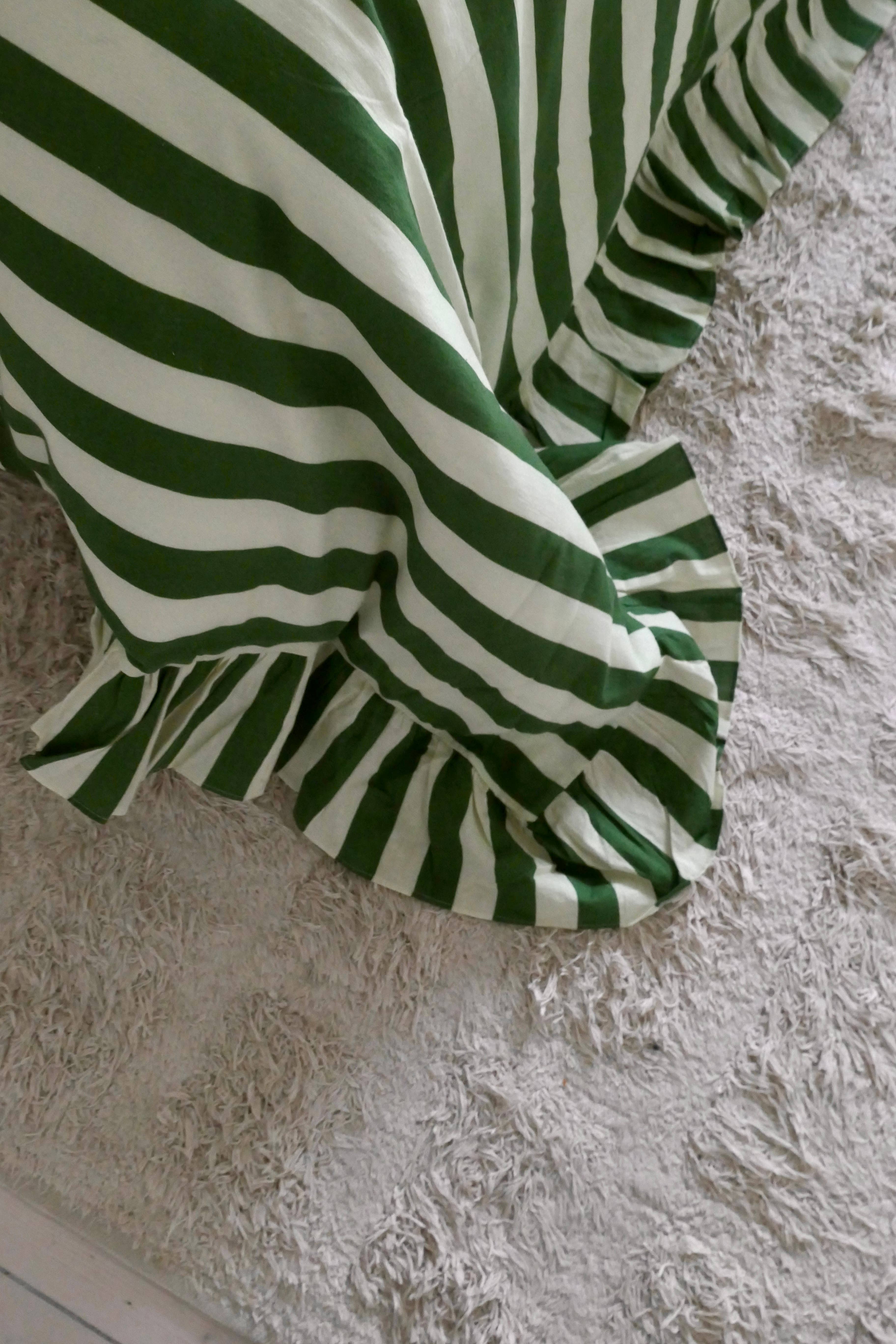 OMOM - Wholesale Bedding Set - Organic duvet cover set - Ruffled Striped in linen/cotton0