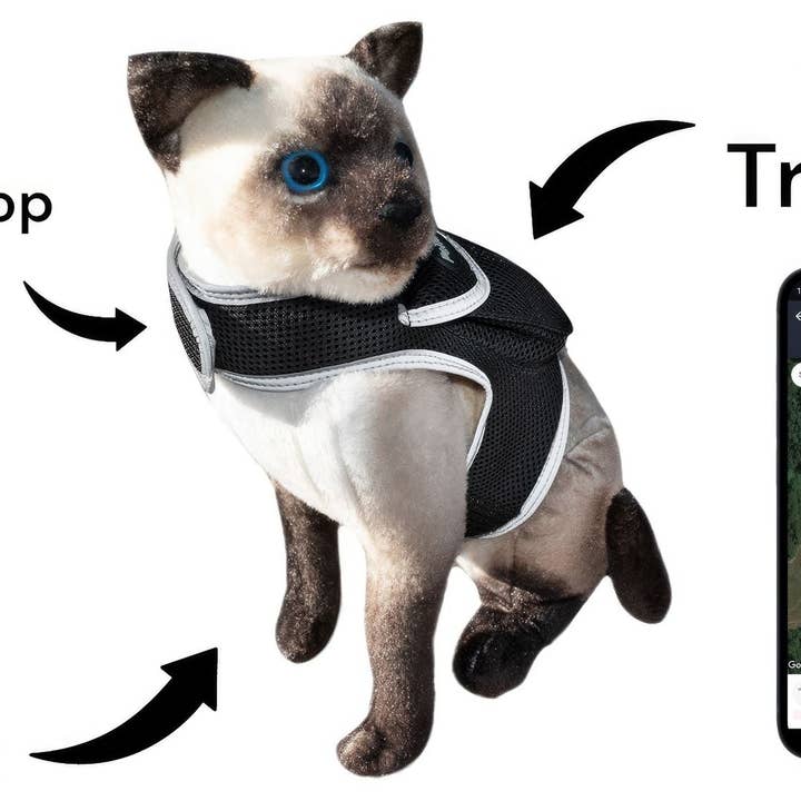 Naomi's Happy Place Shop - Wholesale Pet Harness - Dog - Pet Realtime Surveillance w/ Pet Tracker GPS Tracking Chip for Dogs + App Size:M4