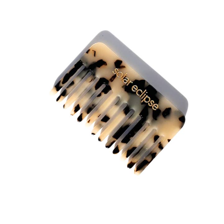 Solar Eclipse - Wholesale Hair Brush/Comb - Pocket Size Wide Tooth Acetate Hair Comb