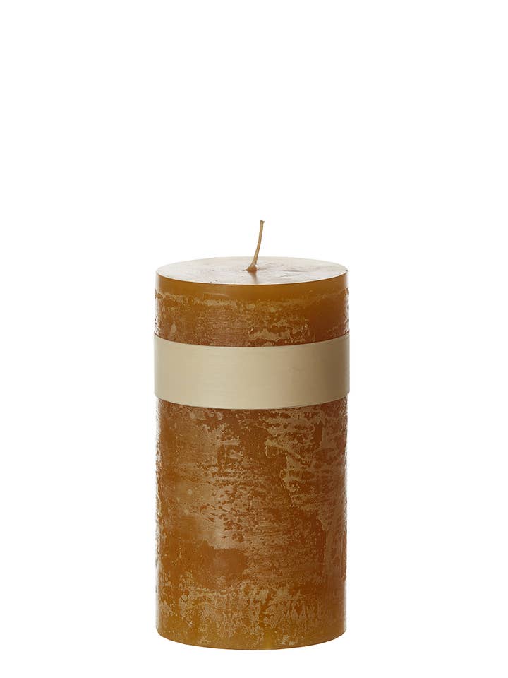 Timber Candle Ocre for wholesale by Lübech Living