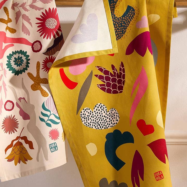 In Shape Tea Towel for wholesale by Dora Nola