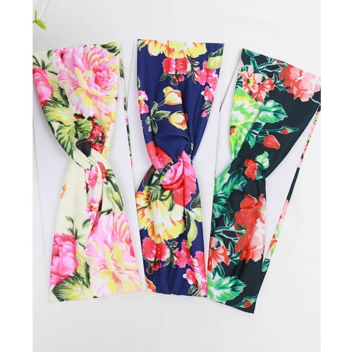 Flower Print Headwrap for wholesale by Love and Repeat