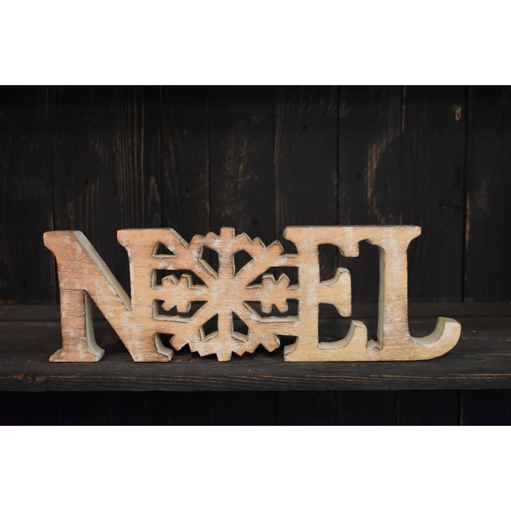 Wholesale Home Decor – Großhandel Schilder – Noel Holzschild 15,5 x 5 Zoll1