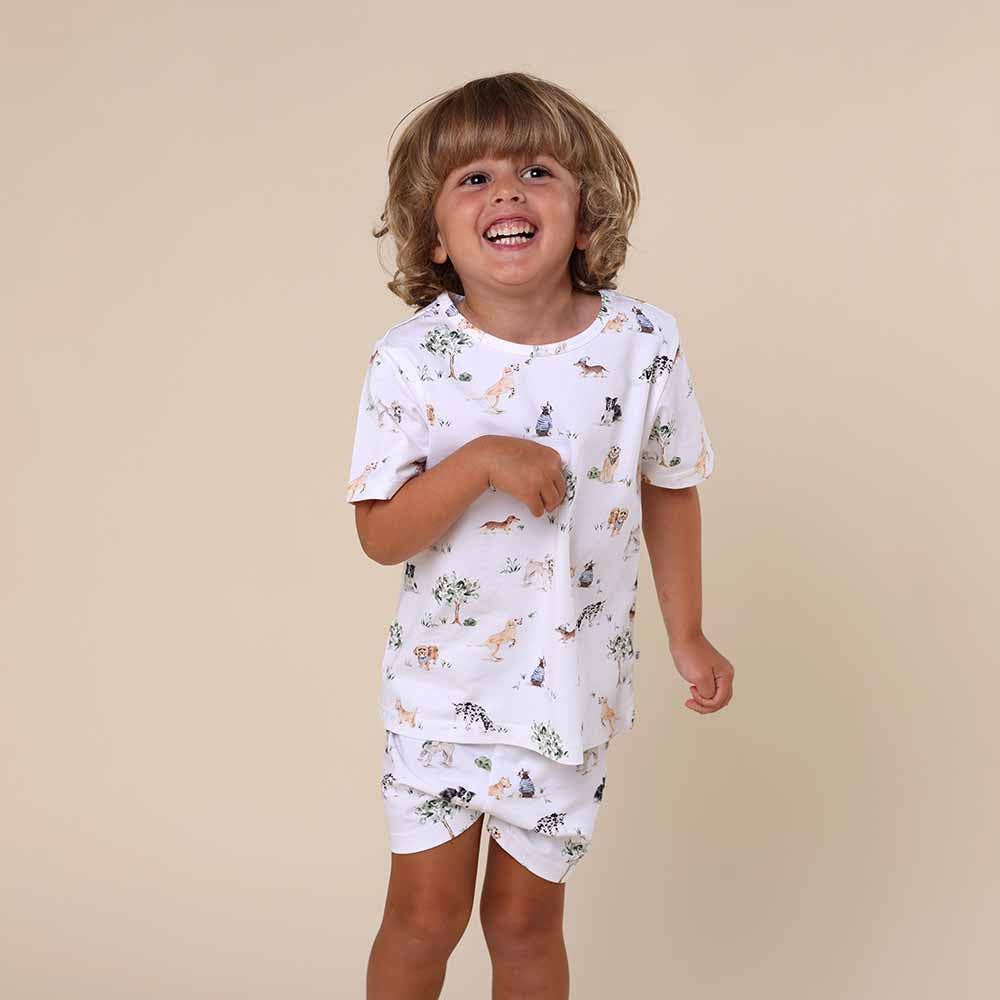 Snuggle Hunny - Vendita all'ingrosso Completo pigiama - Bambini - Set Pigiama per Bambini in Cotone Organico Dog Park7