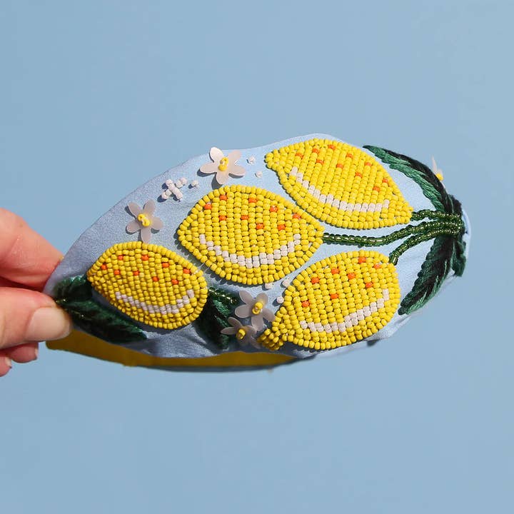 Blue Citrus Headband for wholesale by Kingston Jewellery