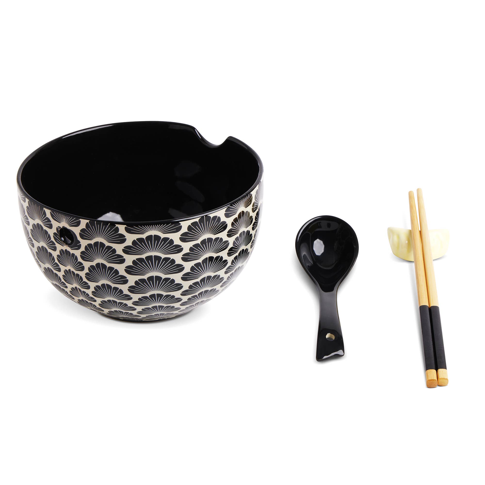 Core Home - Wholesale Bowl - 26oz Ramen Noodle Bowl w/ Chopsticks, Spoon & Holder2