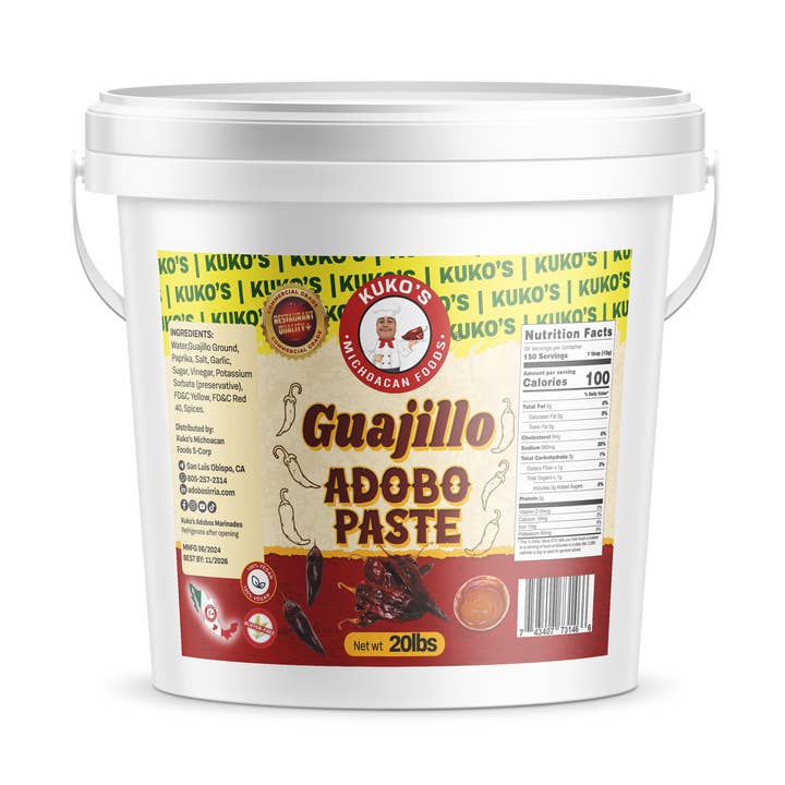 Sauce de cuisson pour marinade adobo à la pâte de guajillo pour la vente par Kuko's adobos marinade sauce and seasoning