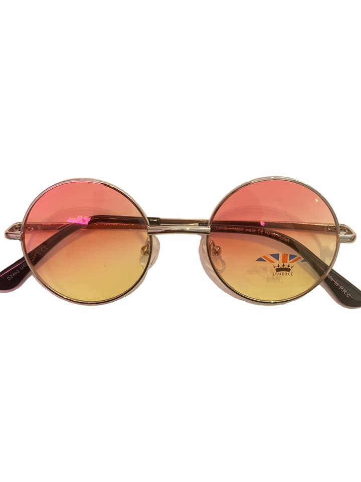 Round Sunglasses with Colored Frames for wholesale by Urbiana