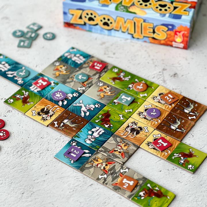 Fireside Games – Jogo de tabuleiro por atacado – Zoomies - Jogo de Tabuleiro Estratégico com Tema de Cachorros2