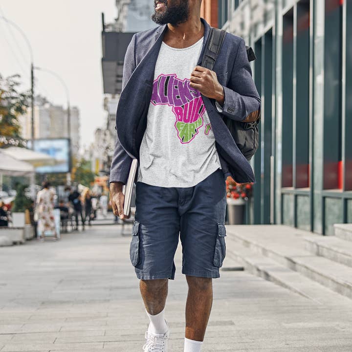 Aliens Built Earth Mother Load Champion Tee for wholesale by Brim of the World