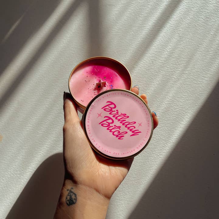 Blow Me Candle Co. – wholesale Reseljus – Lil Flicker - Födelsedagstik1