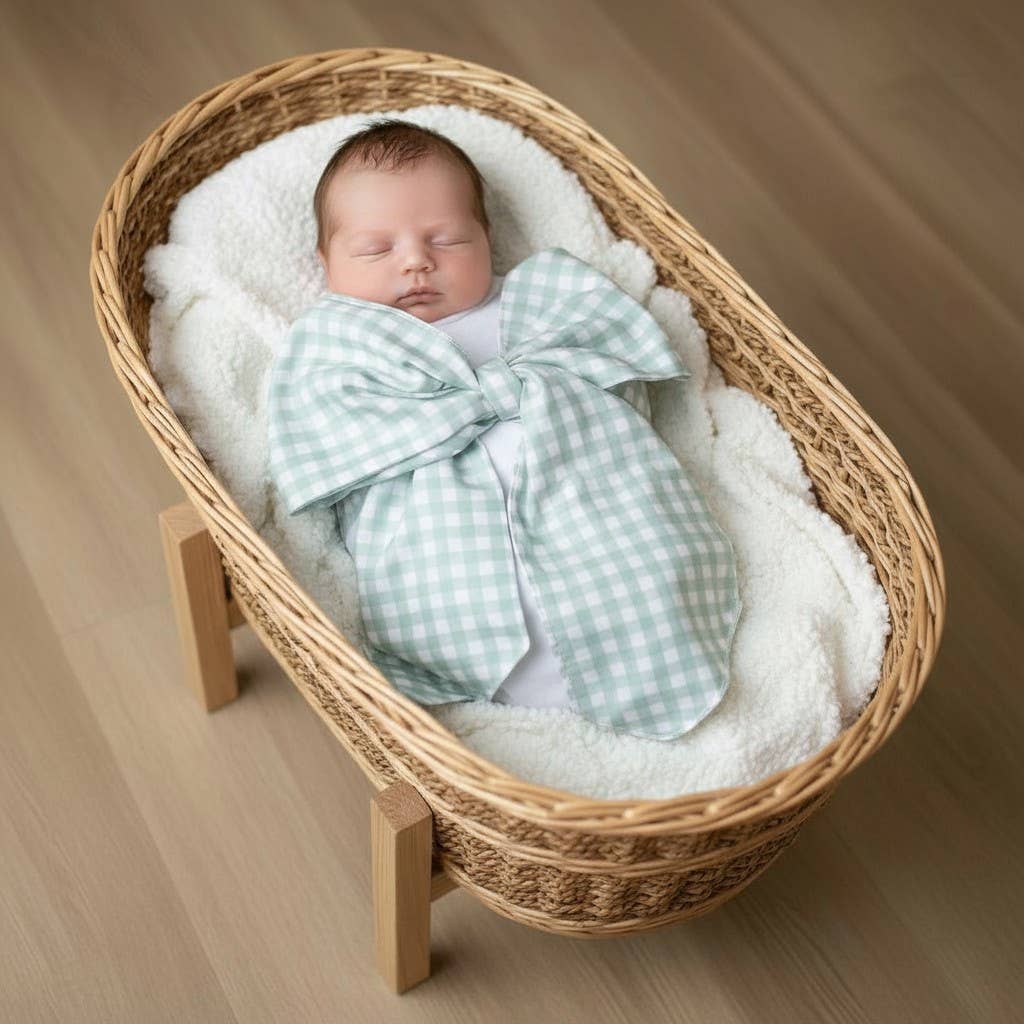 Morxy LLC – wholesale Lindning - Baby – Nyfödd Svepband Graviditetsband med Stor Rosrutigt3