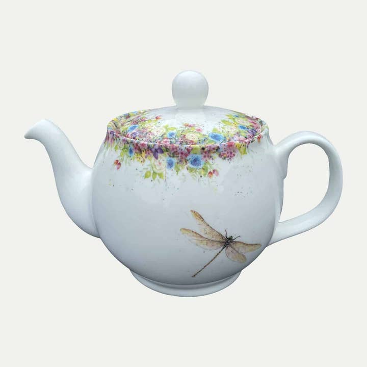 Vild sommar och trollslända - tekanna - 6 kopp för wholesale av Cheney Penrose Designs