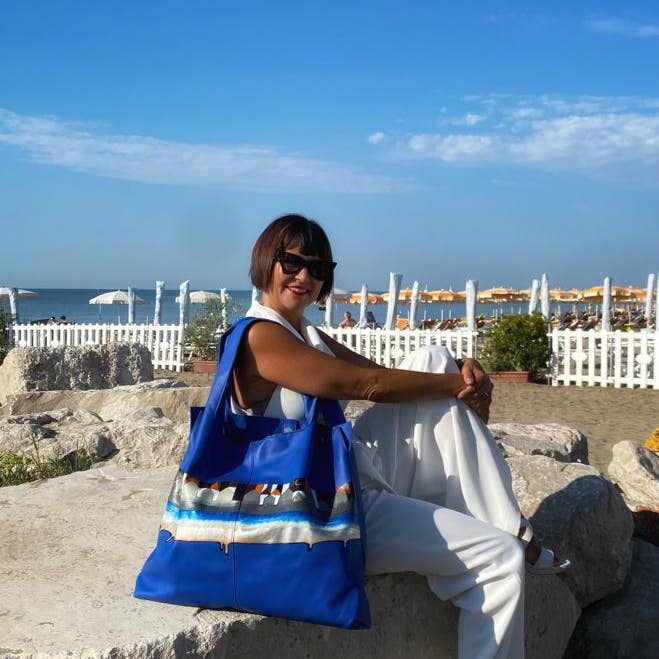 Eva Zuccolo - Wholesale Tote Bag - Women's - Landscape in the Blue2