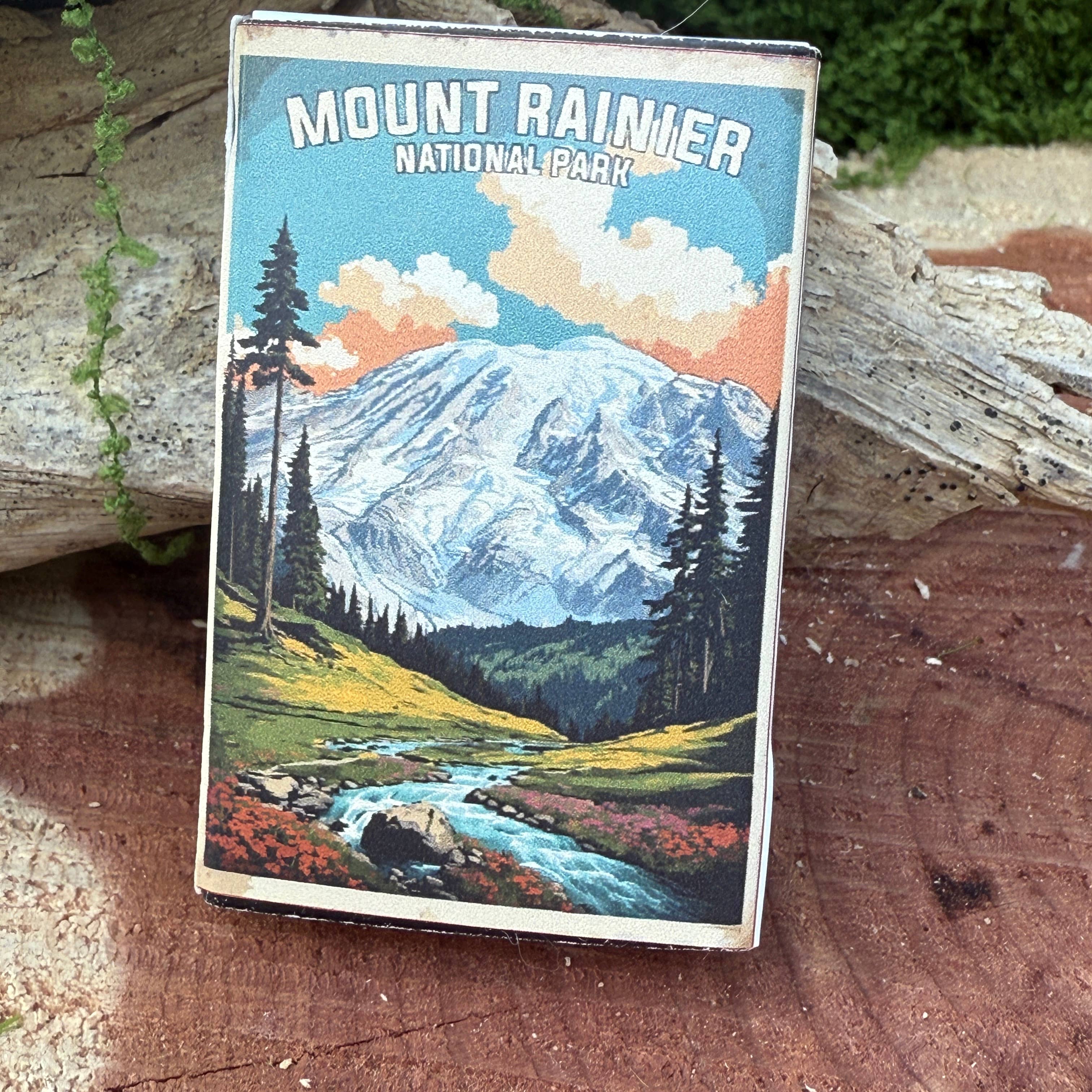 National Parks and Beyond - Wholesale Matches - Mount Rainier National Park Vintage-looking Matchboxes1