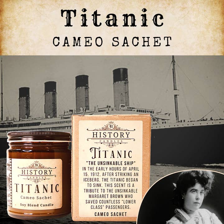 History Candles - Wholesale Jar/Filled Candle - TITANIC Candle | History Candles | Titanic Memorabilia