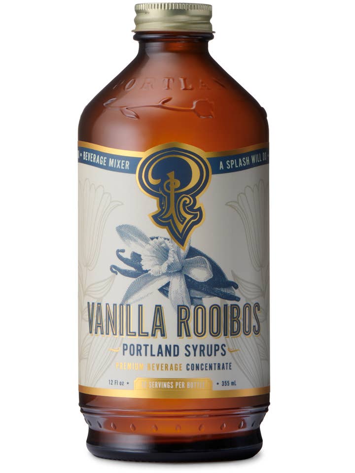 Vanilla Rooibos Syrup 12oz - cocktail / mocktail mix for wholesale by Portland Syrups